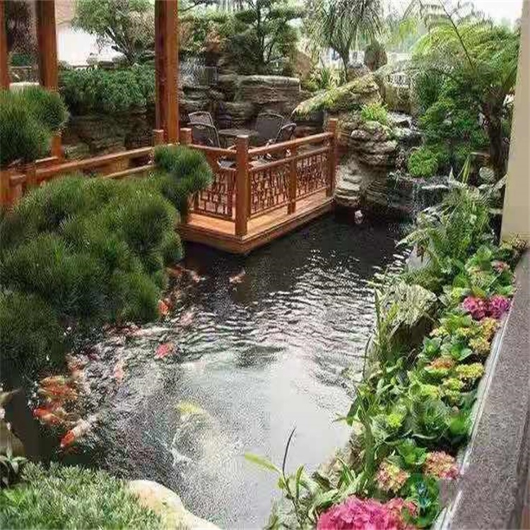 德阳院子小鱼池假山设计
